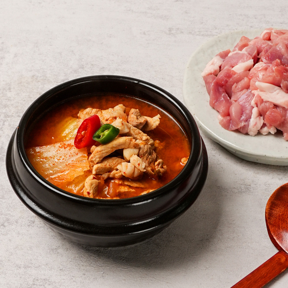 (2+1)화순 재래토종흑돼지 김치찌개, 애호박찌개용 500g